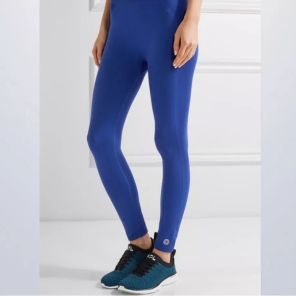 EUC - Tory Sport Seemless Crop Legging - size XS - blue pigment - Picture 2 of 6